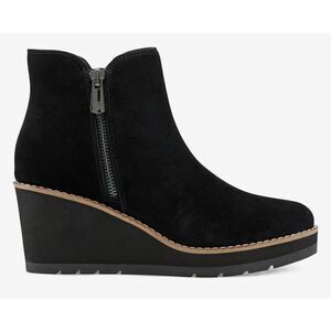 Easy‎ Spirit Boots Size 9.5 Black Suede Jayda Wedges Ankle Booties
